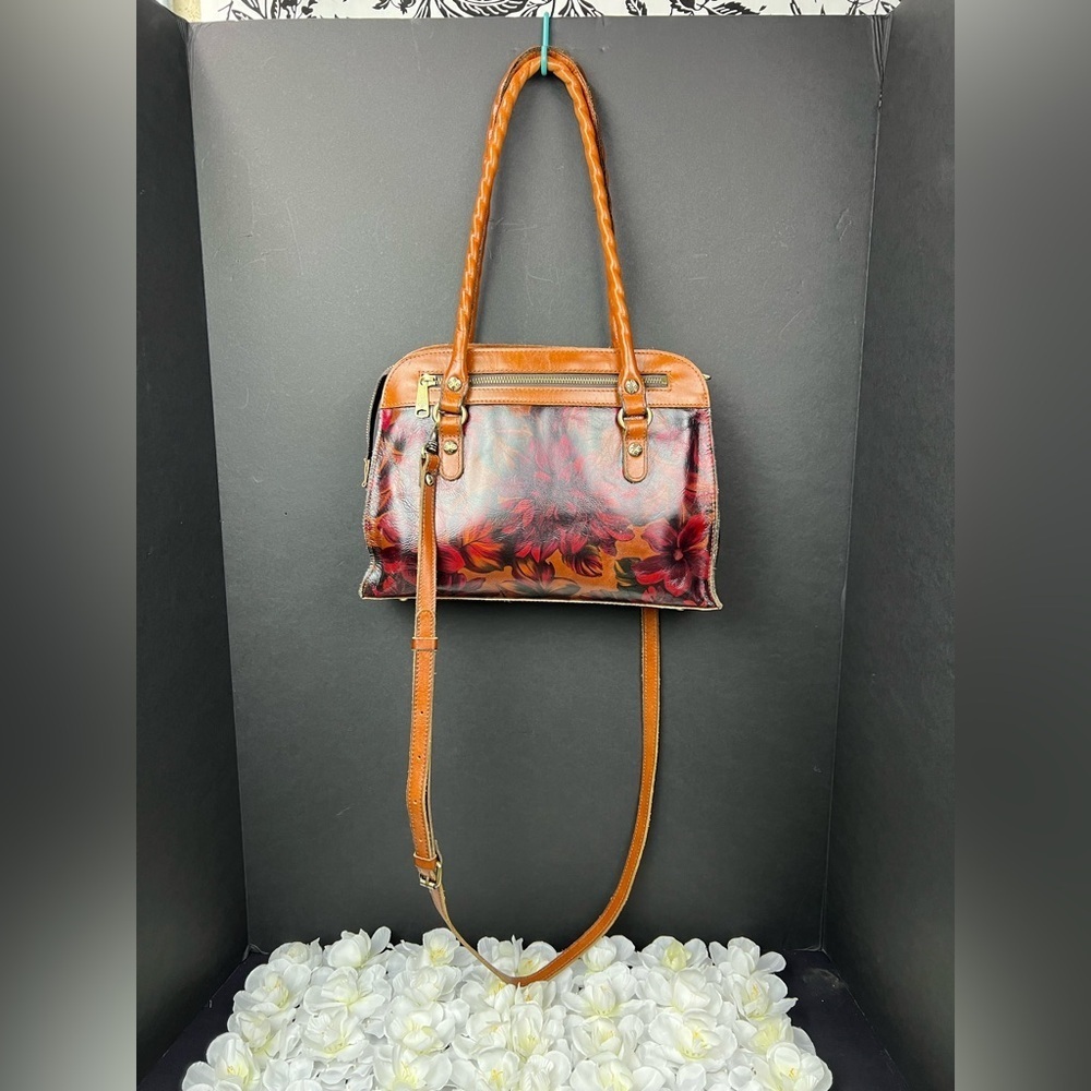 Patricia Nash Calvi leather Satchel Bag, gently used - Picture 2 of 12
